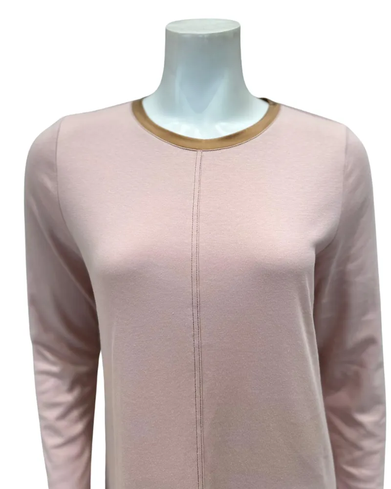 3208 Pink Pull On 100% Cotton Interlock Nightgown