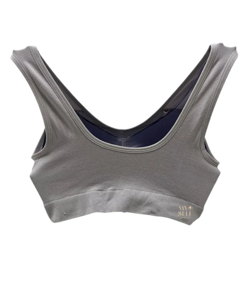 835275 Silver Sconce Bralette with Removable Pads
