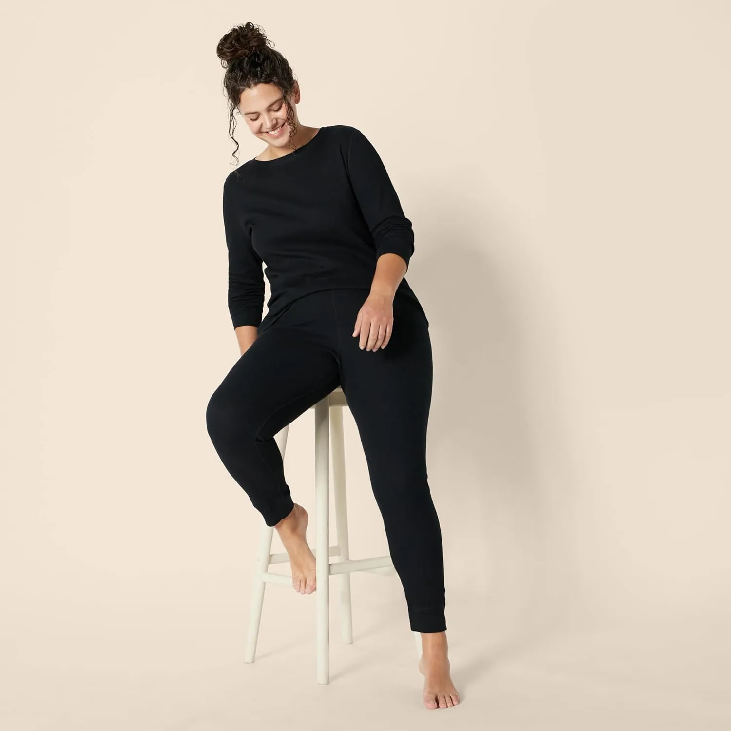 Amazon Essentials Women's Waffle Snug Fit Pajama Set, 2 Piece Long Sleeve
