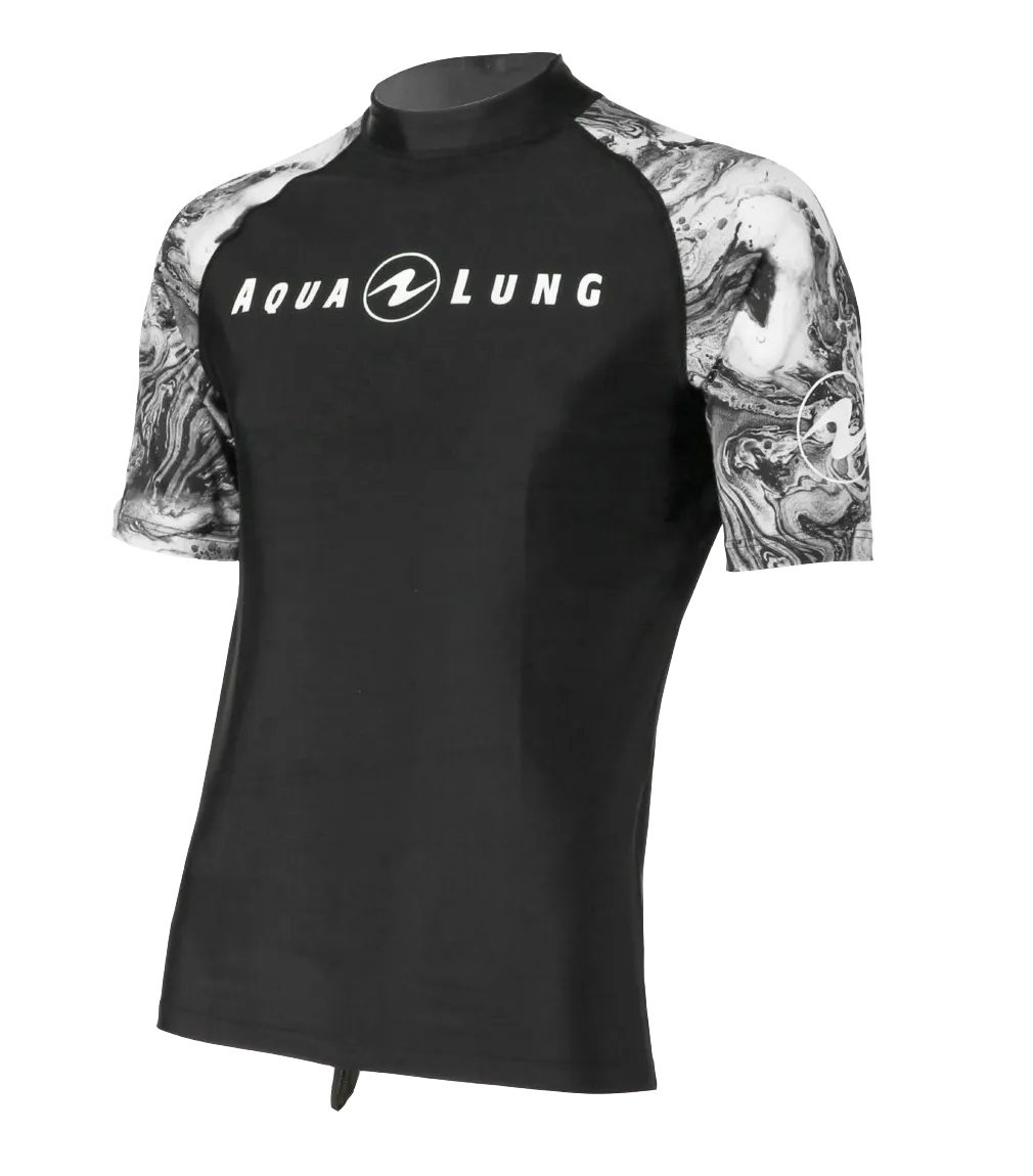 Aqua Lung Men's Short Sleeve Aqua Rash Guard