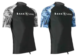 Aqua Lung Men's Short Sleeve Aqua Rash Guard