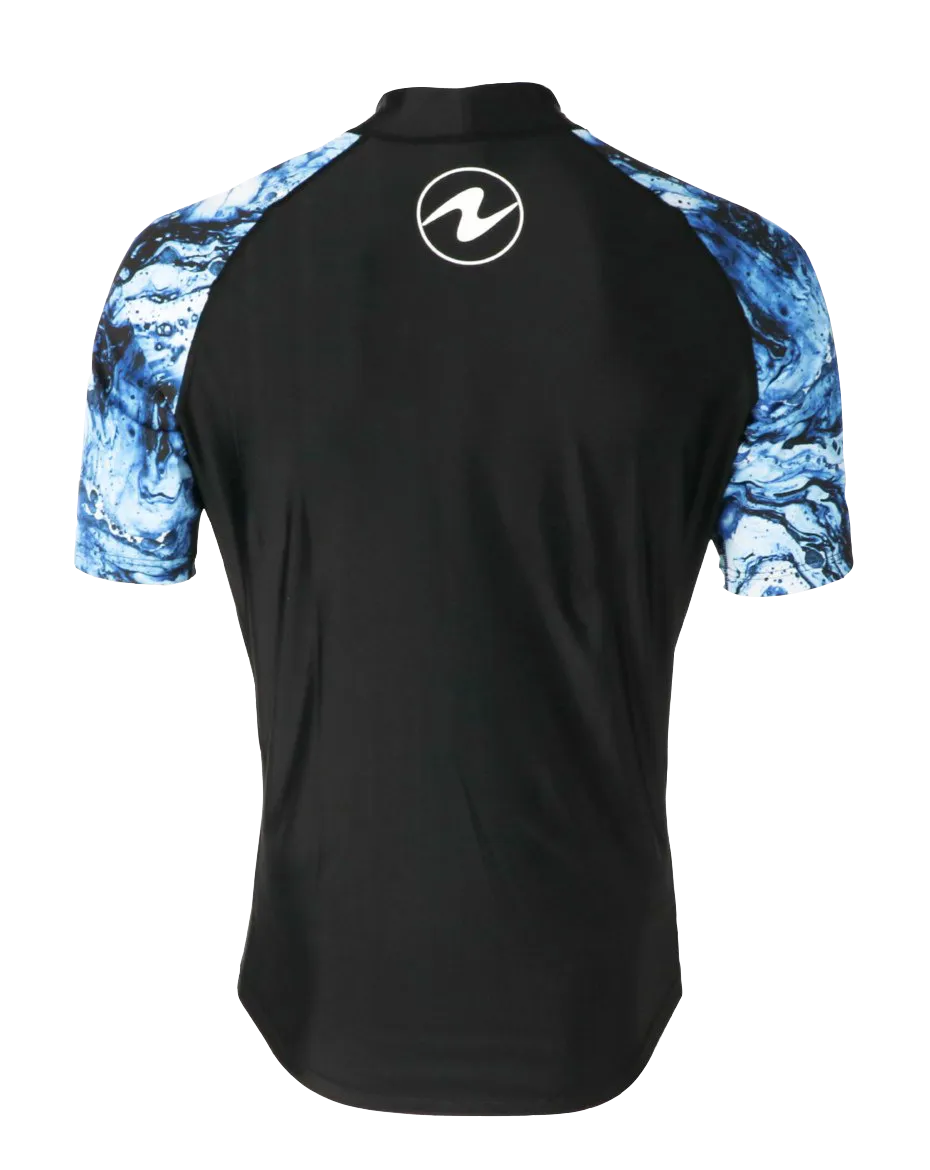 Aqua Lung Men's Short Sleeve Aqua Rash Guard