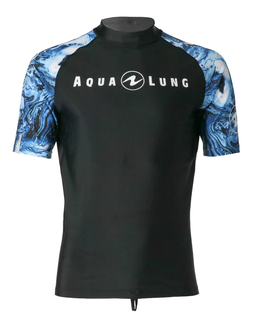 Aqua Lung Men's Short Sleeve Aqua Rash Guard