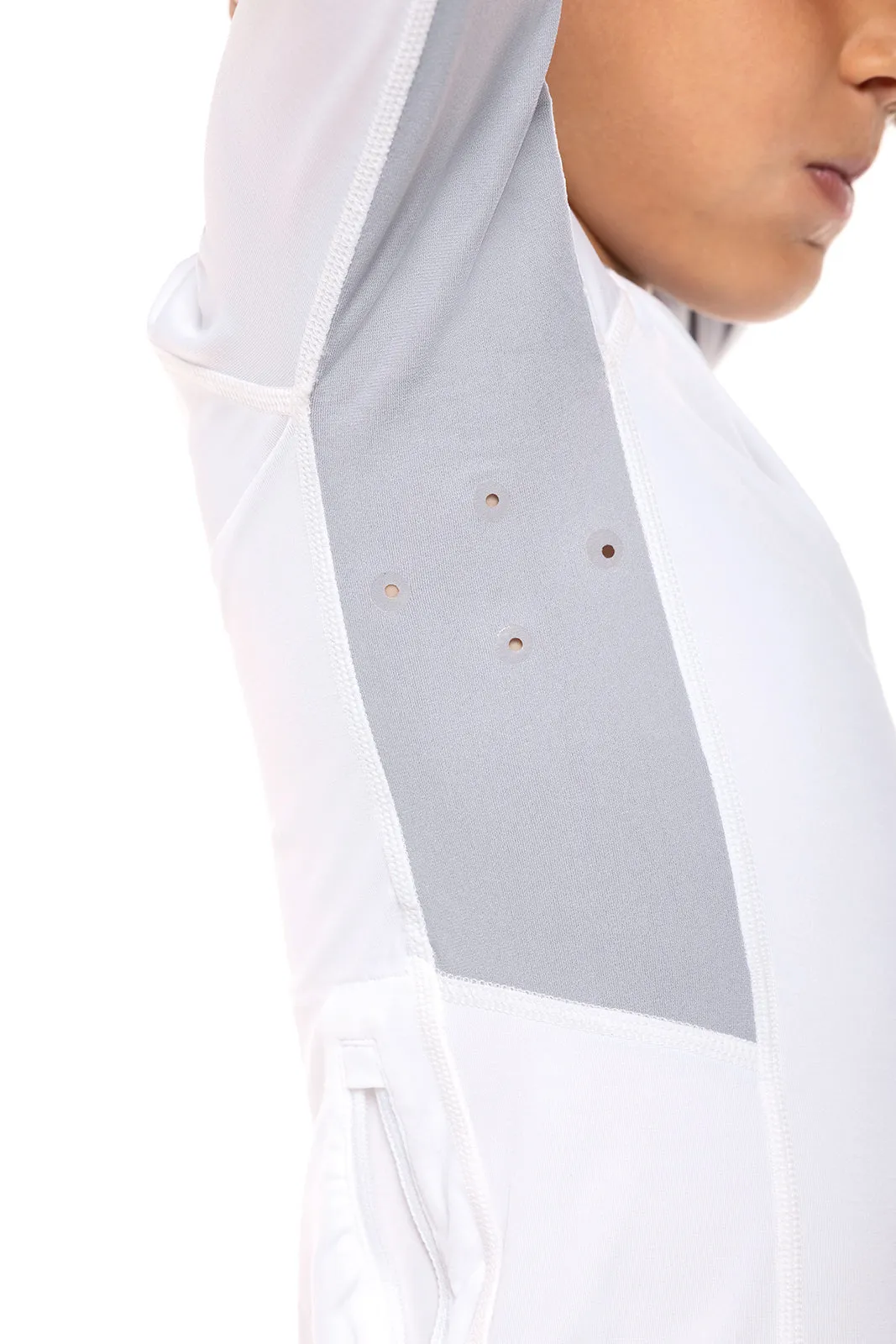Boy's Ultimate Long Sleeve Rash Guard  |  White