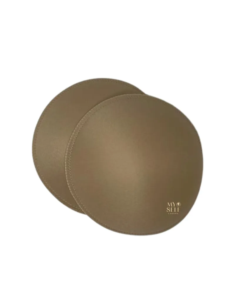 BRC5BBE Beige #B Round Bra Pads / 1 Pair