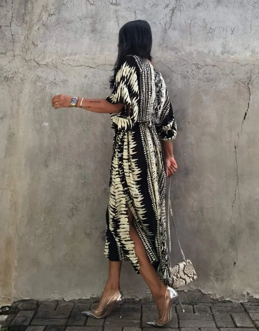 Bsubseach Kaftan Dresses for Women 2025 Plus Size Swimsuit Cover Up Tie Dye Caftan Maxi Dress Loungewear