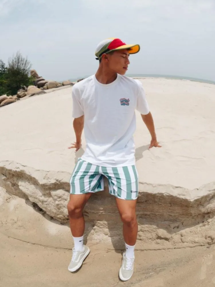 CHILLHANG Eco Retro Striped Surf Shorts - Men's