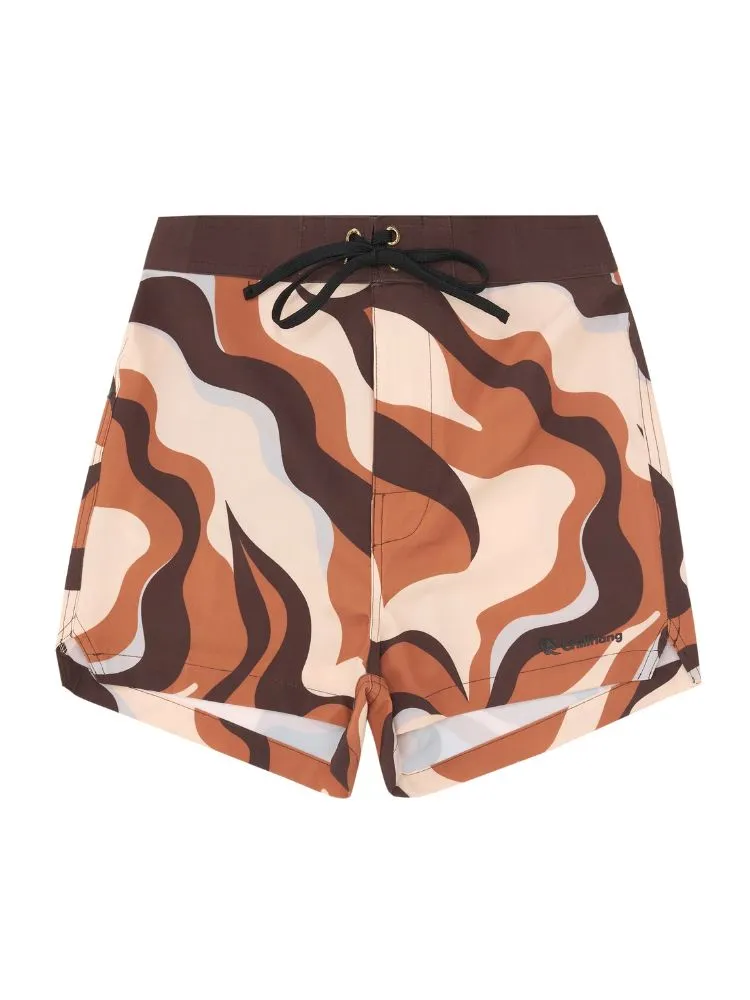 CHILLHANG Wave Print Surf Shorts - Women's