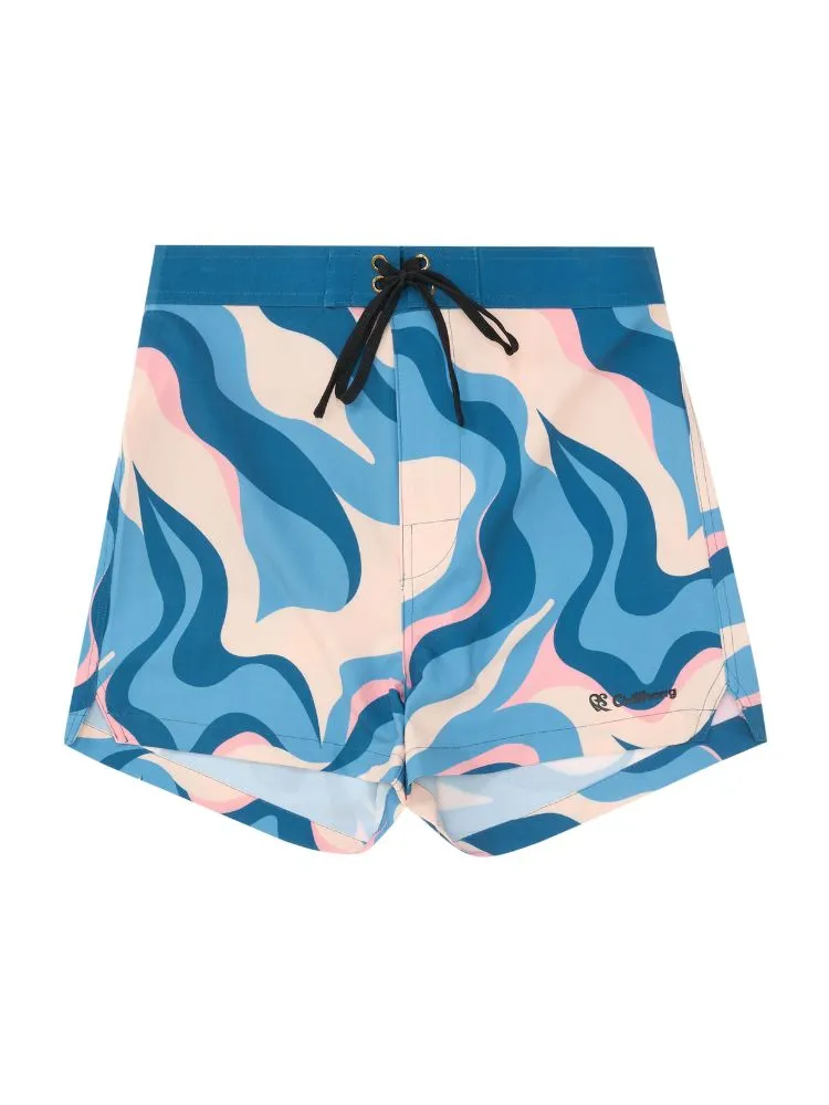 CHILLHANG Wave Print Surf Shorts - Women's
