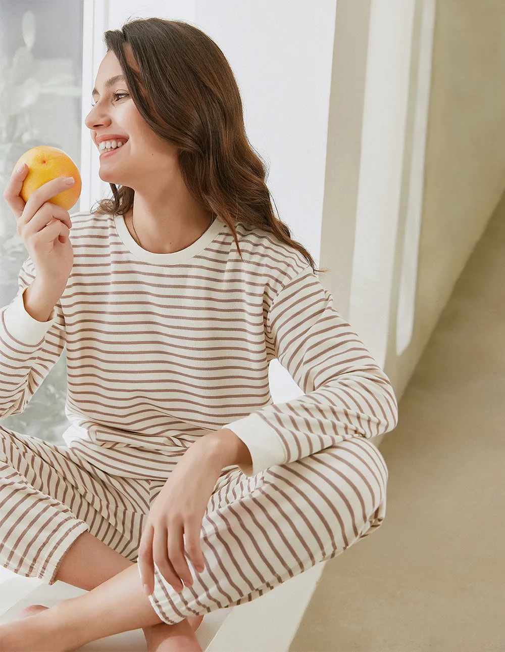 Cotton Striped Pajama Set (US Only)