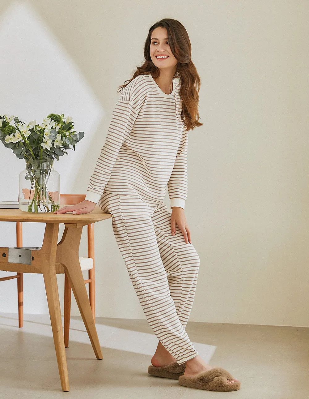Cotton Striped Pajama Set (US Only)