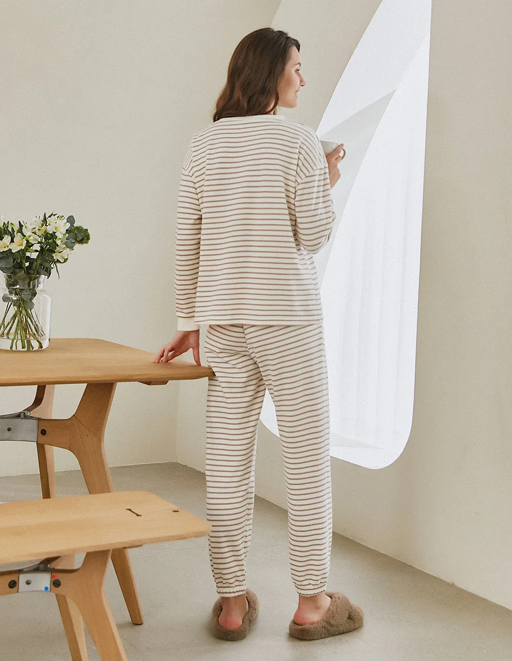 Cotton Striped Pajama Set (US Only)