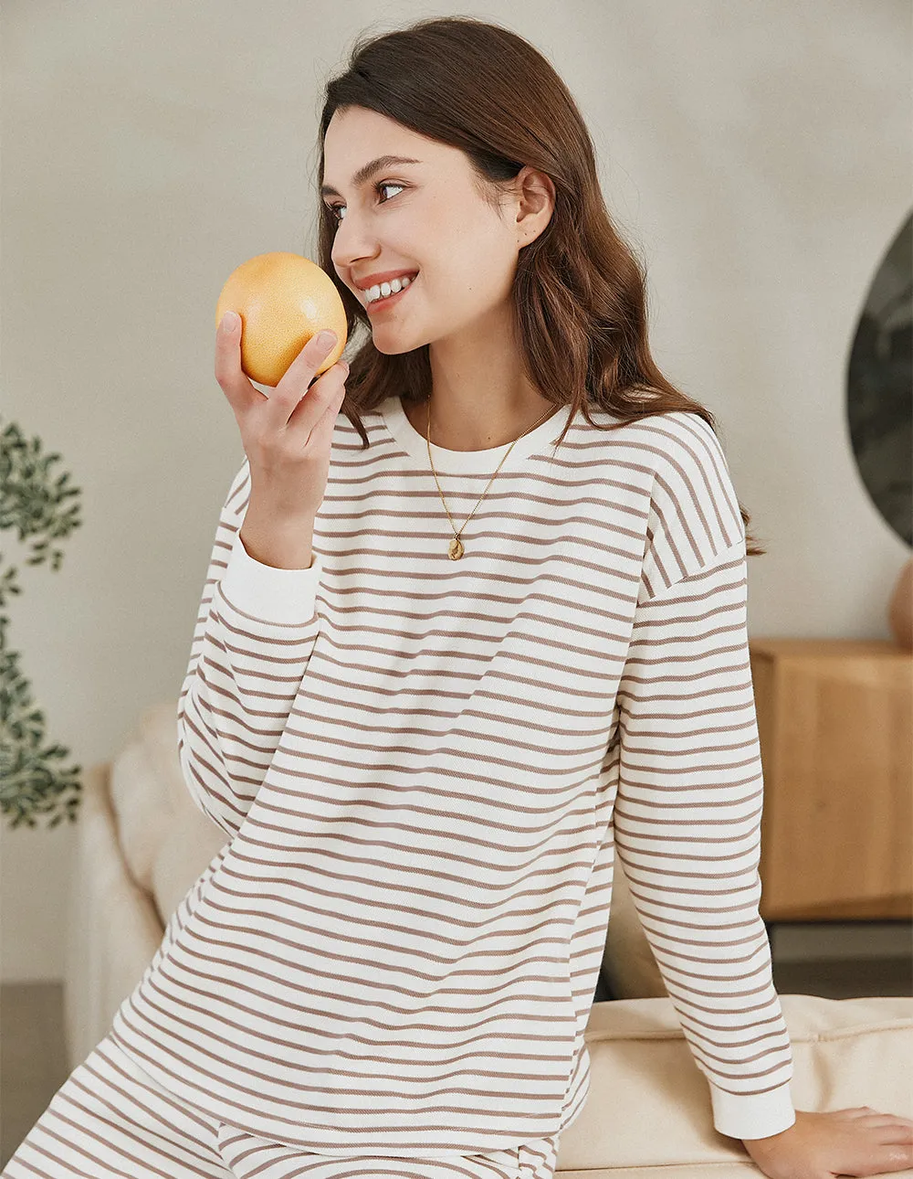 Cotton Striped Pajama Set (US Only)