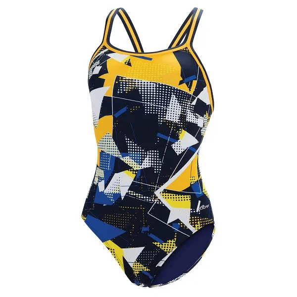 DOLFIN Graphlite Women's Circuit V-Back One Piece Swimsuit