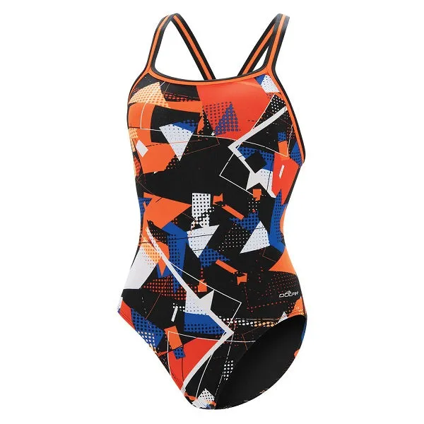 DOLFIN Graphlite Women's Circuit V-Back One Piece Swimsuit