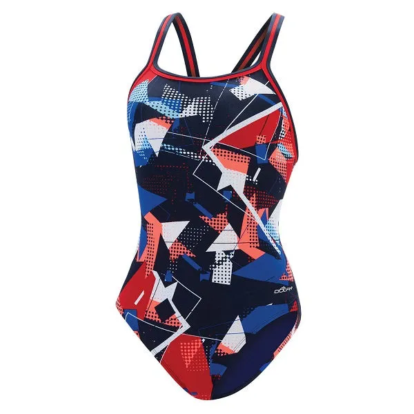 DOLFIN Graphlite Women's Circuit V-Back One Piece Swimsuit