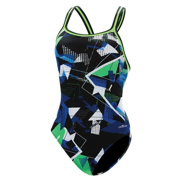 DOLFIN Graphlite Women's Circuit V-Back One Piece Swimsuit