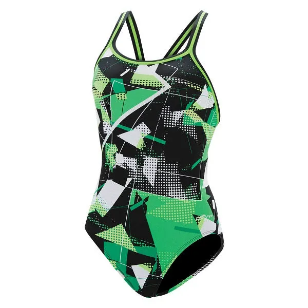 DOLFIN Graphlite Women's Circuit V-Back One Piece Swimsuit