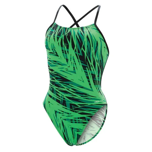 DOLFIN Women's Graphlite Fury Cross Back One Piece Swimsuit