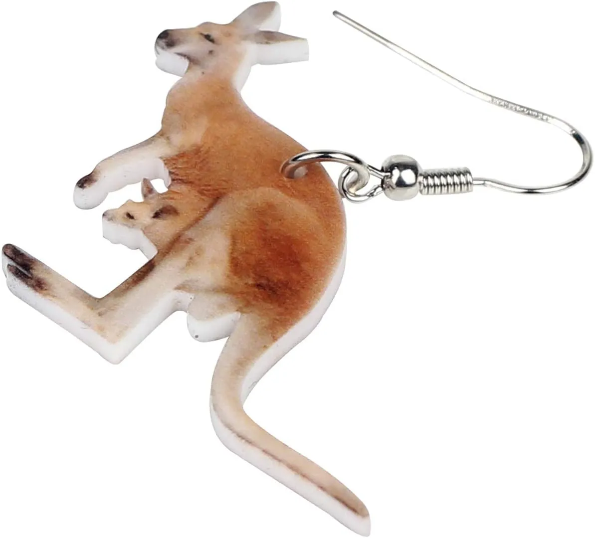 DUOWEI Cute Australian Kangaroo Earrings Dangle Jungle Animals Jewelry for Women Accessories Gifts
