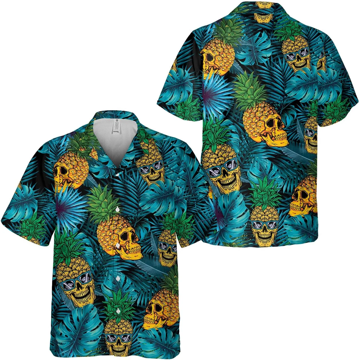 Funny Superheroes Eyes Casual Button Down Short Sleeve Holiday Summer Beach Hawaiian Shirt