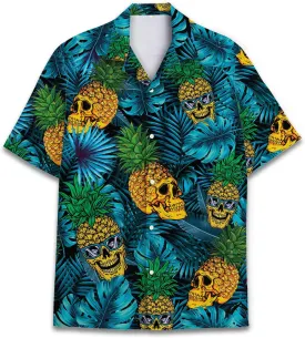 Funny Superheroes Eyes Casual Button Down Short Sleeve Holiday Summer Beach Hawaiian Shirt