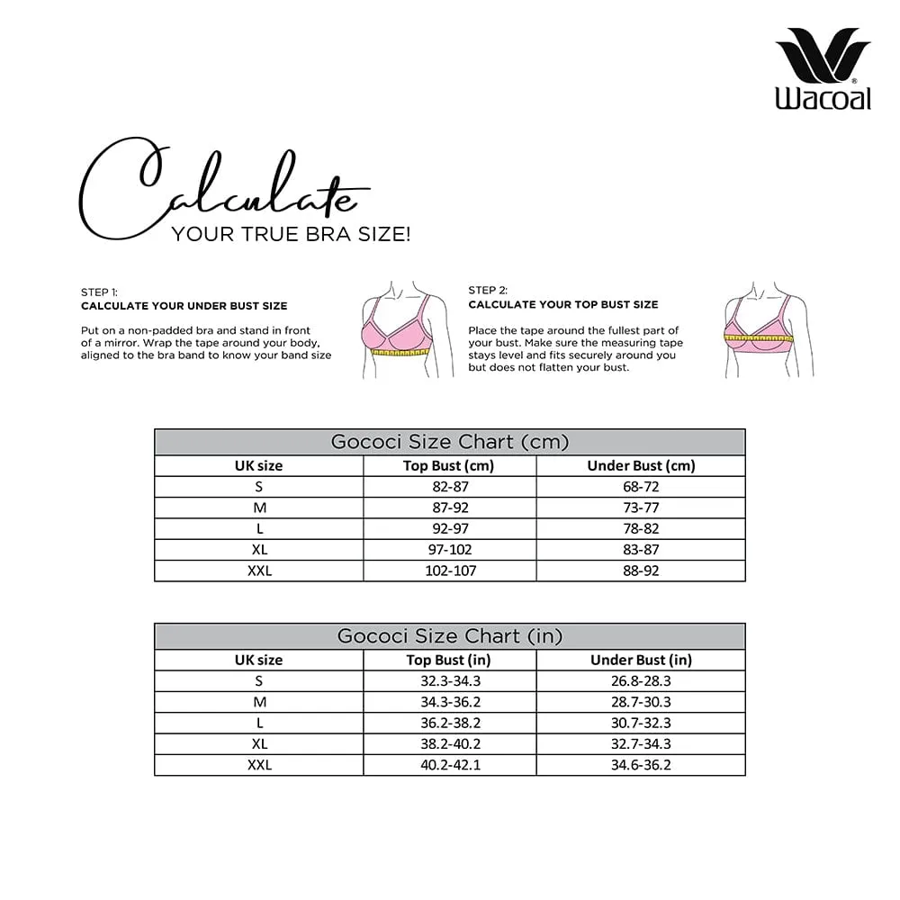 Gococi Padded Non Wired Full Coverage Seamless T-Shirt Bra - Beige