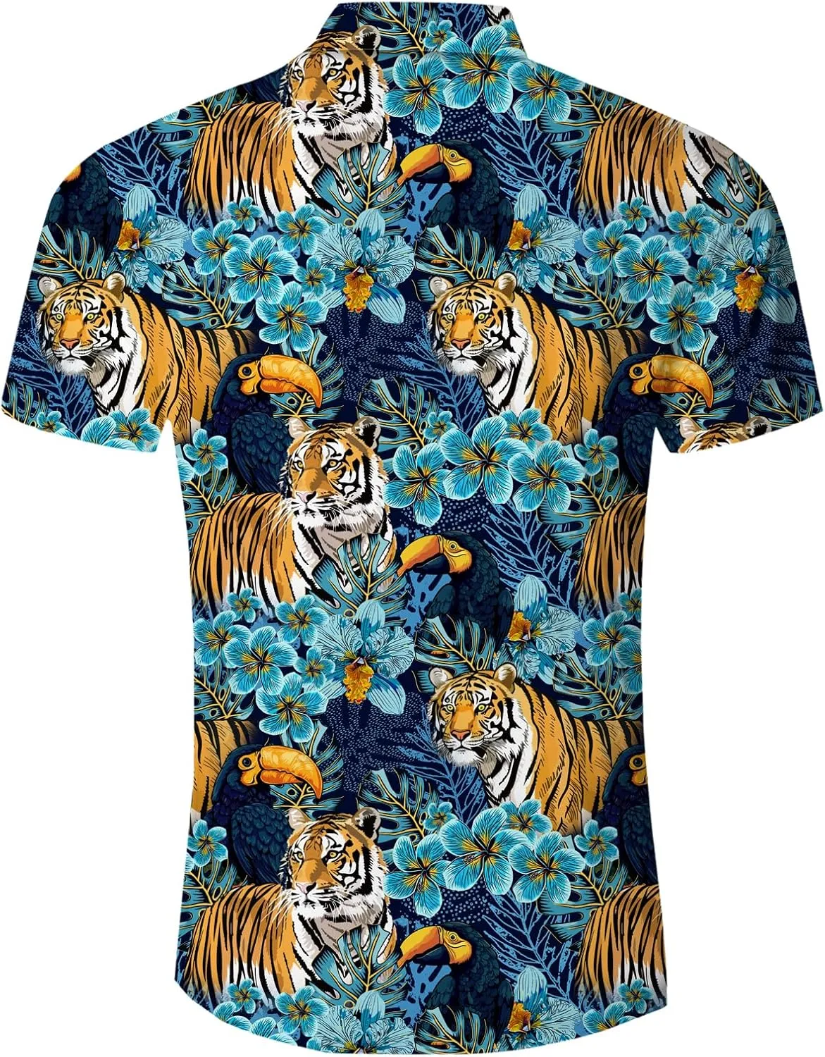 Goodstoworld Men's Novelty Hawaiian Button Down Shirts