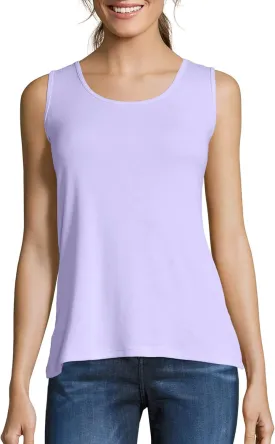 Hanes Women's Shirts, Womens Mini-Ribbed Cotton Tank Tops, Womens Sleeveless T-Shirts, Womens Tanks
