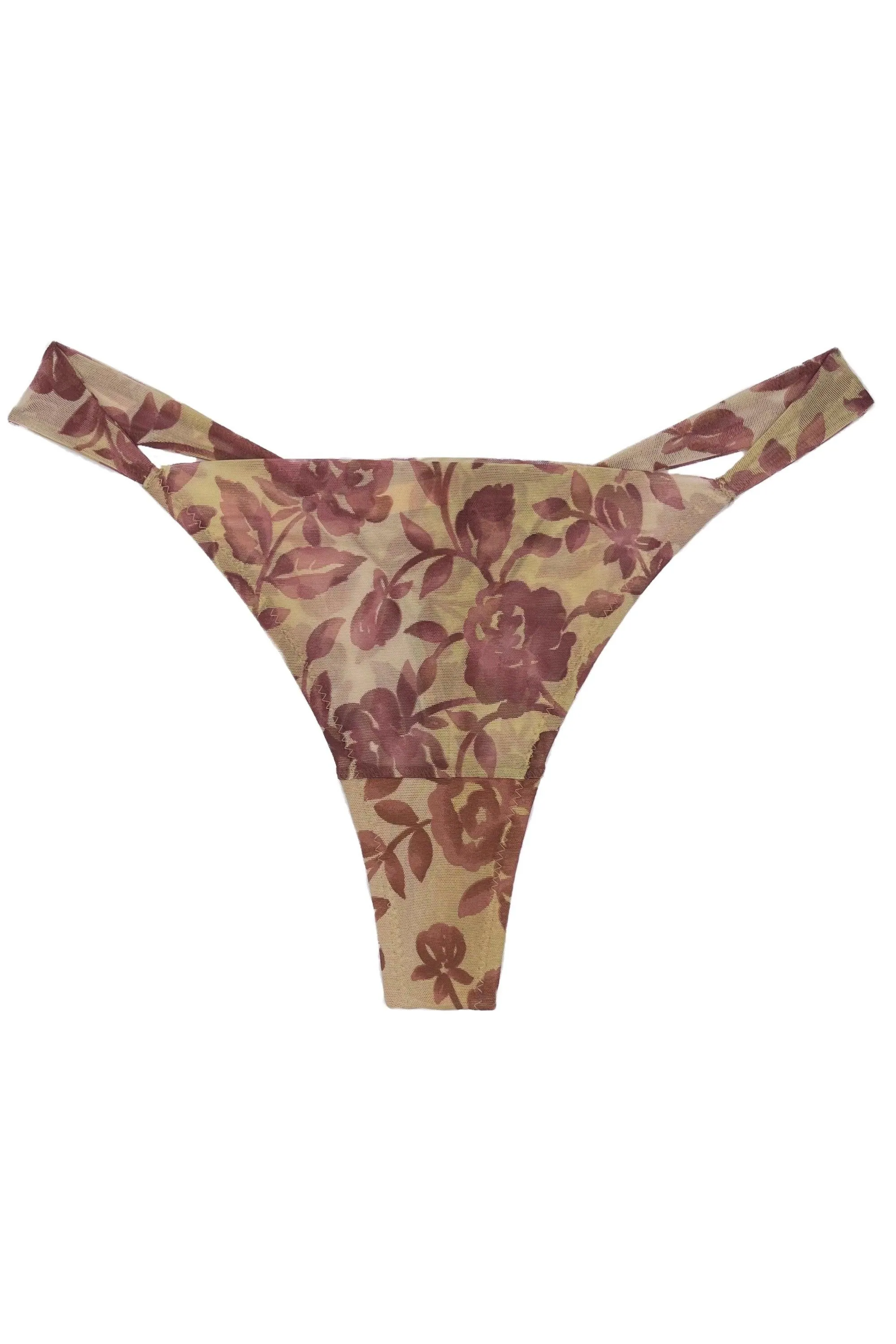 Ideallia Blossom low-waisted thongs
