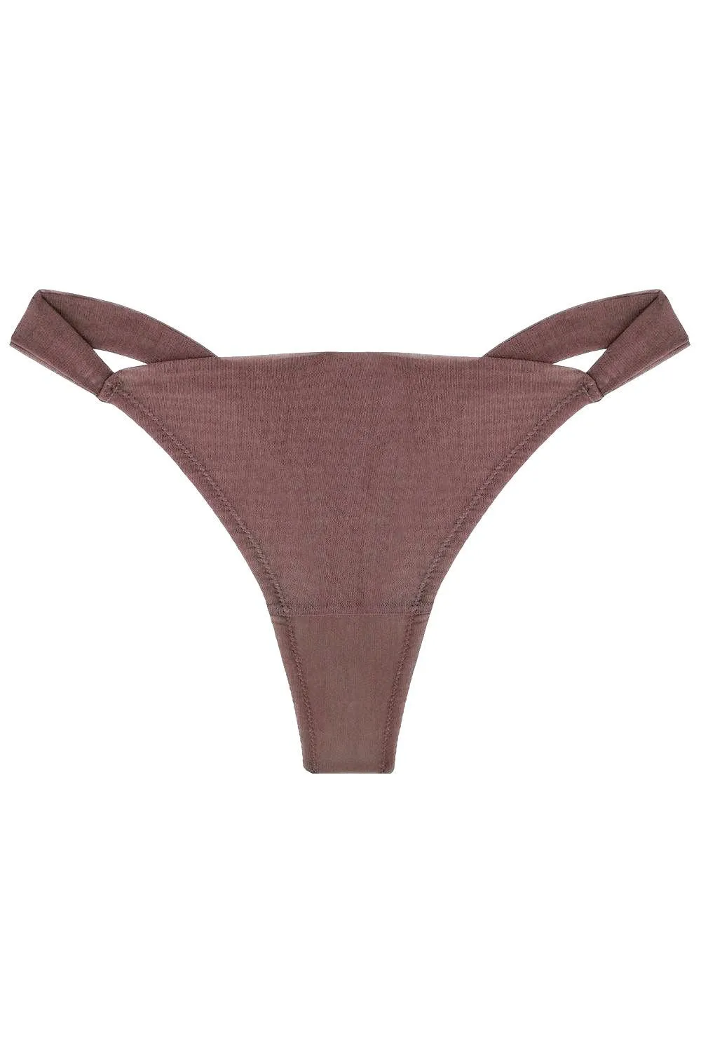 Ideallia Mocha low-waisted thongs