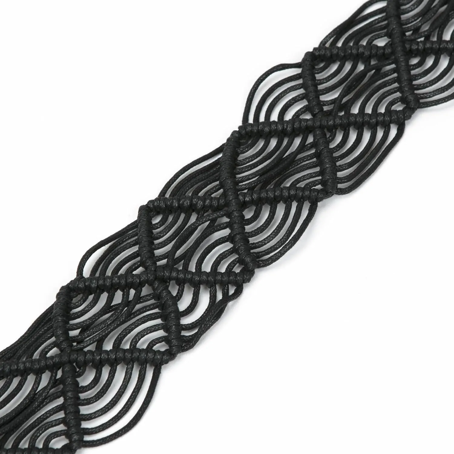 ILuvatar Women's tassel knotted belt hand woven belt Women's Bohemian Style Rope Braid Waist belt