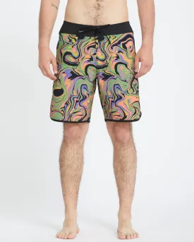 Infuse Scallop Mod 19" Boardshort - STEEL PURPLE
