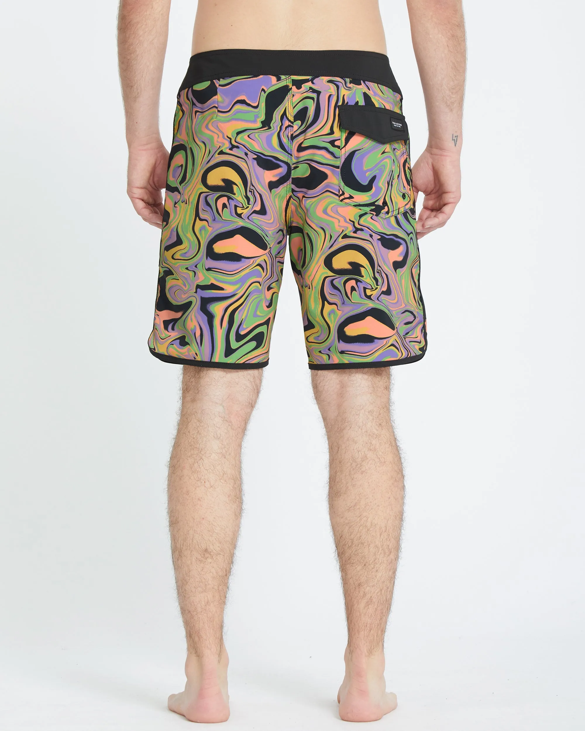 Infuse Scallop Mod 19" Boardshort - STEEL PURPLE