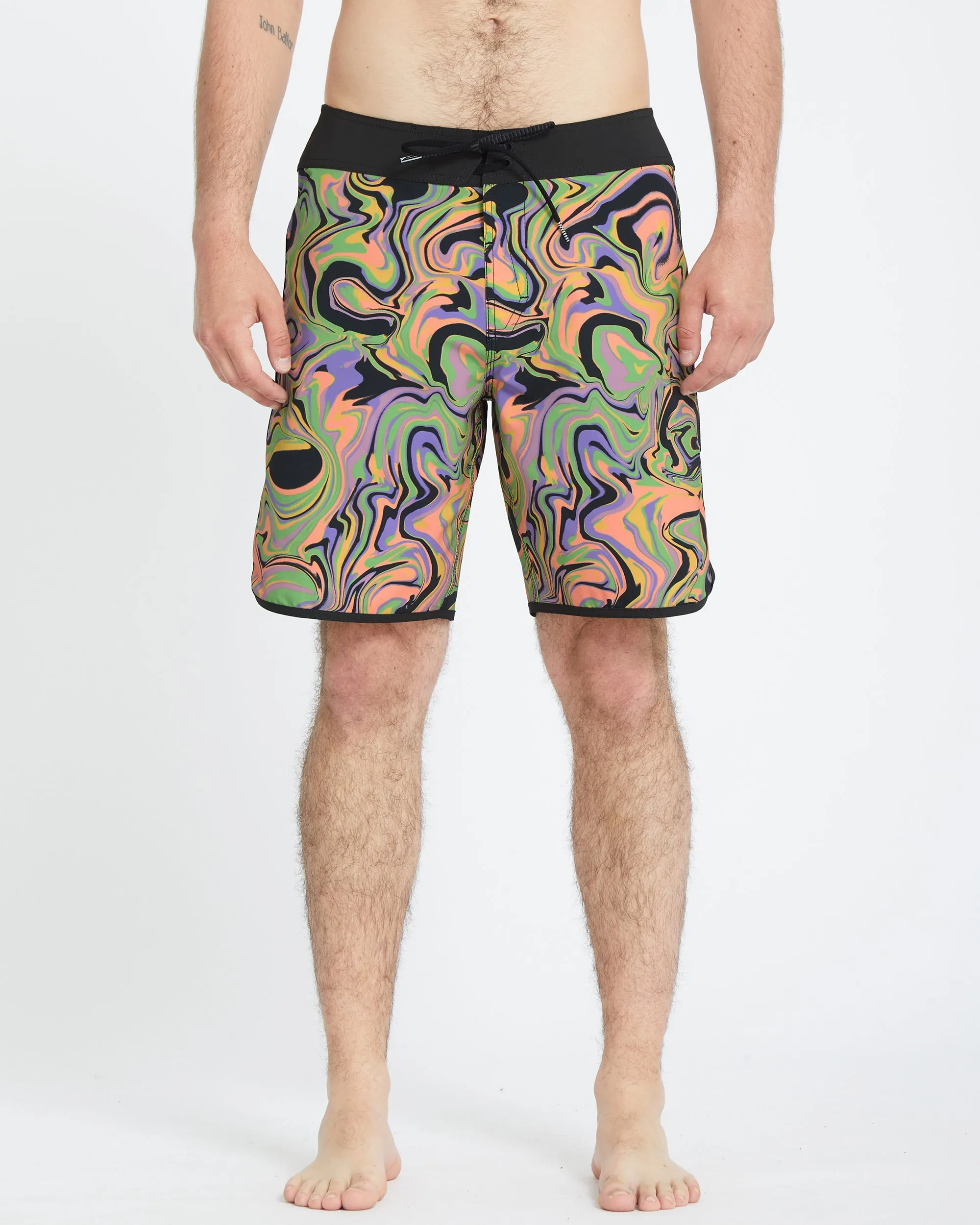 Infuse Scallop Mod 19" Boardshort - STEEL PURPLE