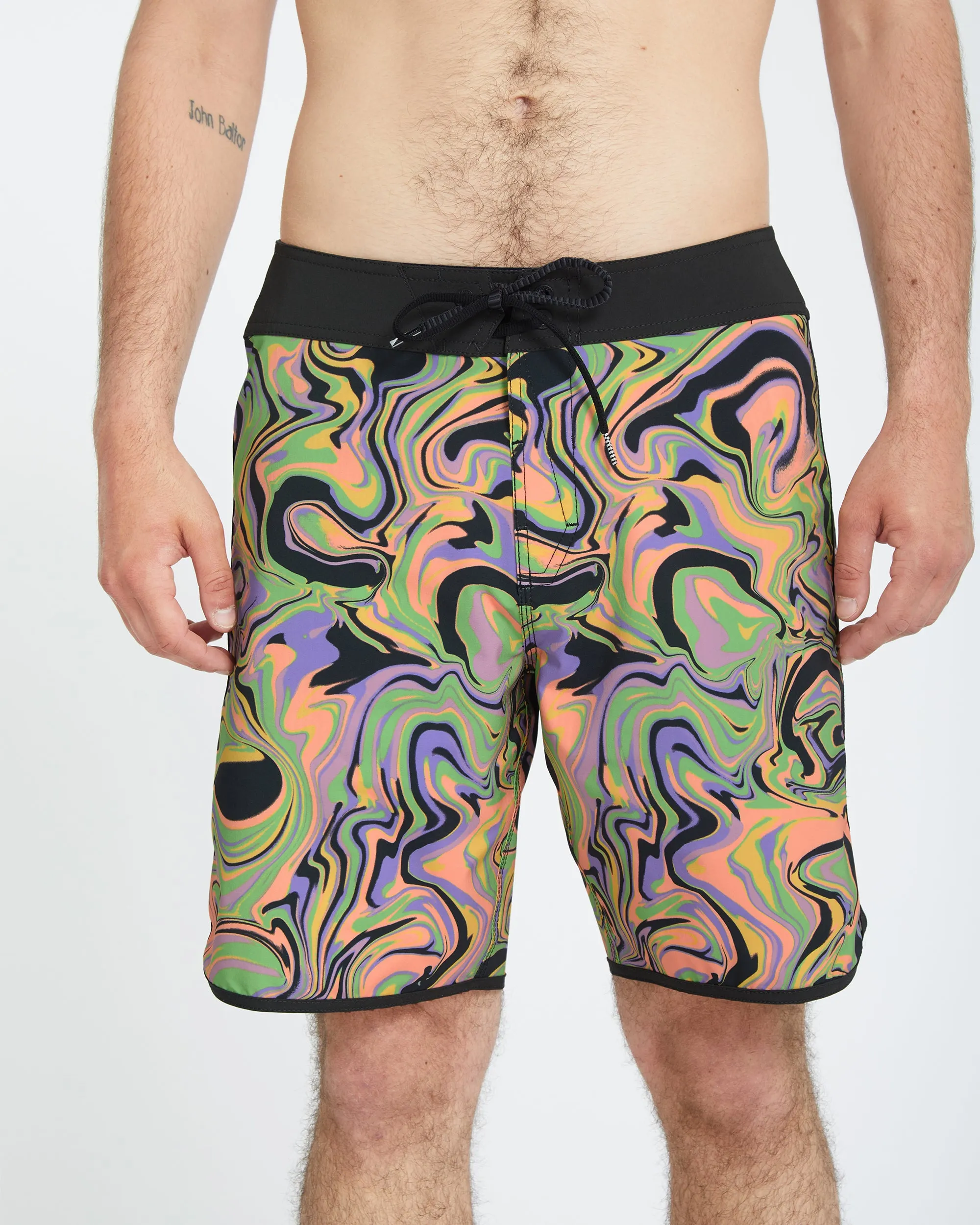 Infuse Scallop Mod 19" Boardshort - STEEL PURPLE