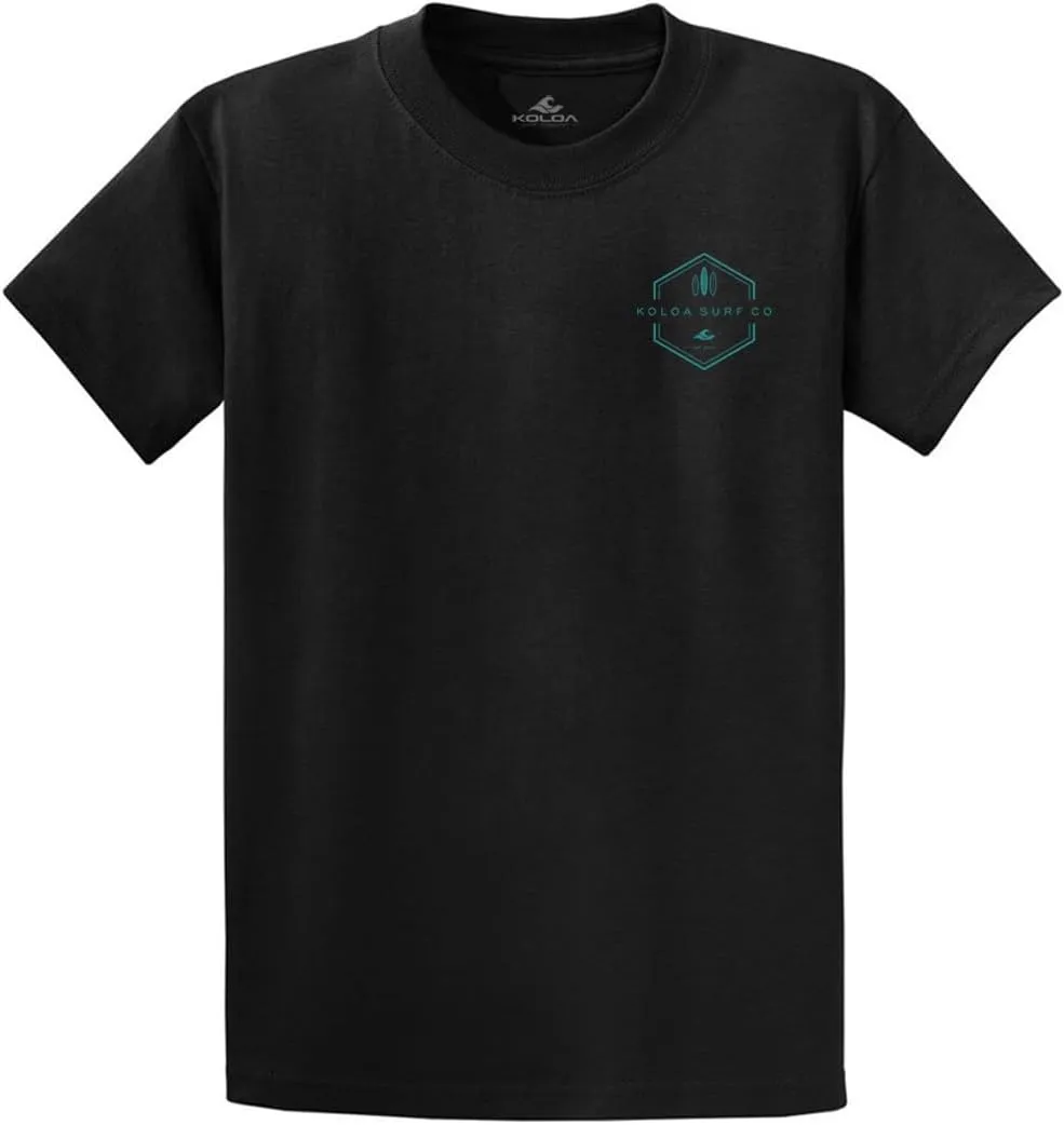 Koloa Surf Mens ol' Koloa Logo Heavyweight Cotton T-Shirt in Reg Big and Tall