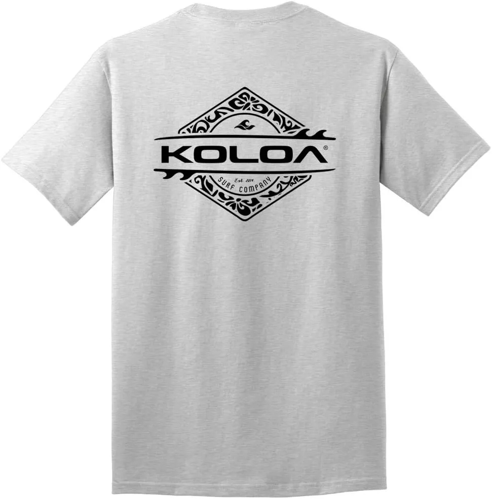 Koloa Surf Mens ol' Koloa Logo Heavyweight Cotton T-Shirt in Reg Big and Tall