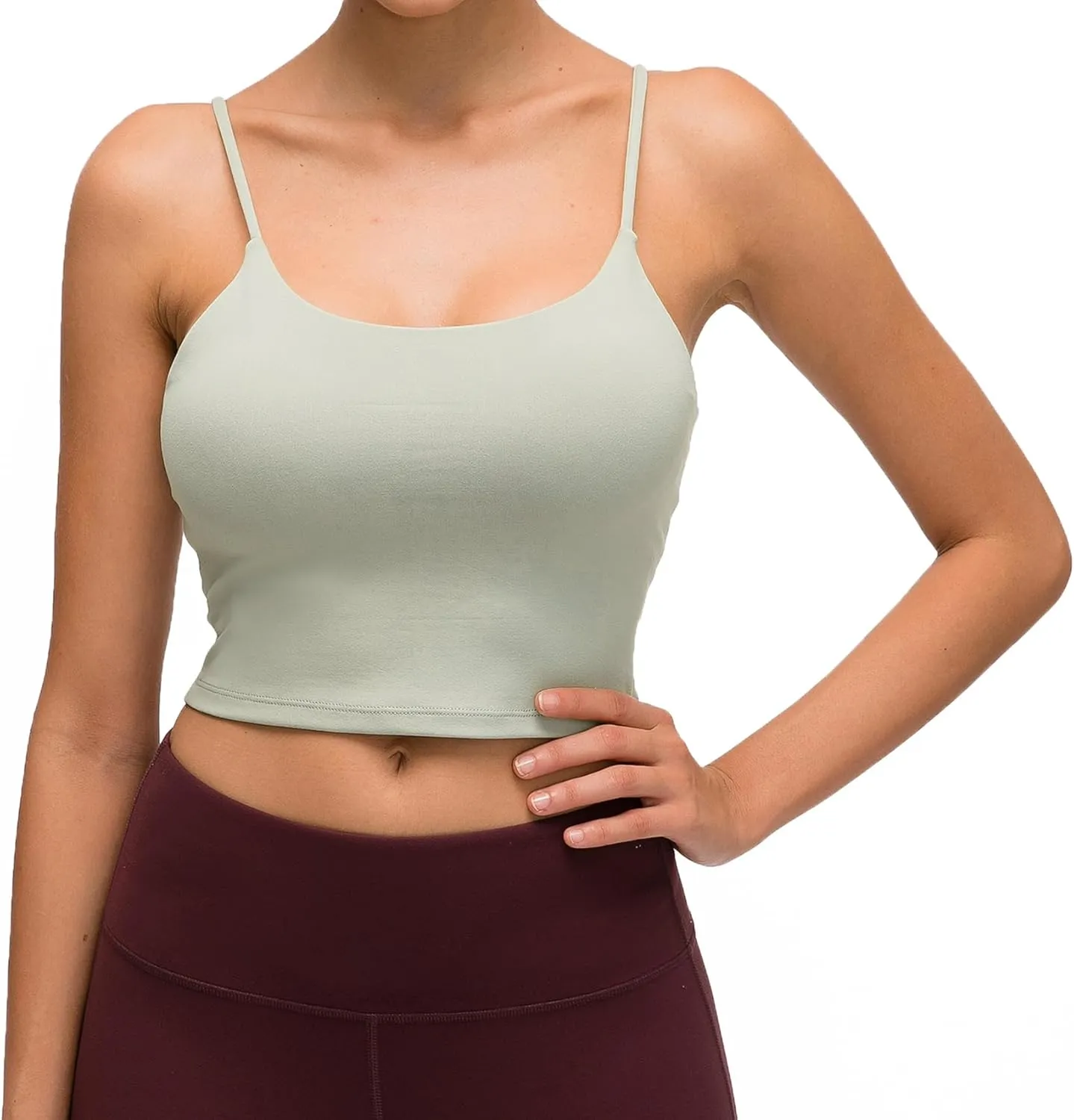 Lemedy Women Padded Sports Bra Fitness Workout Running Shirts Yoga Tank Top