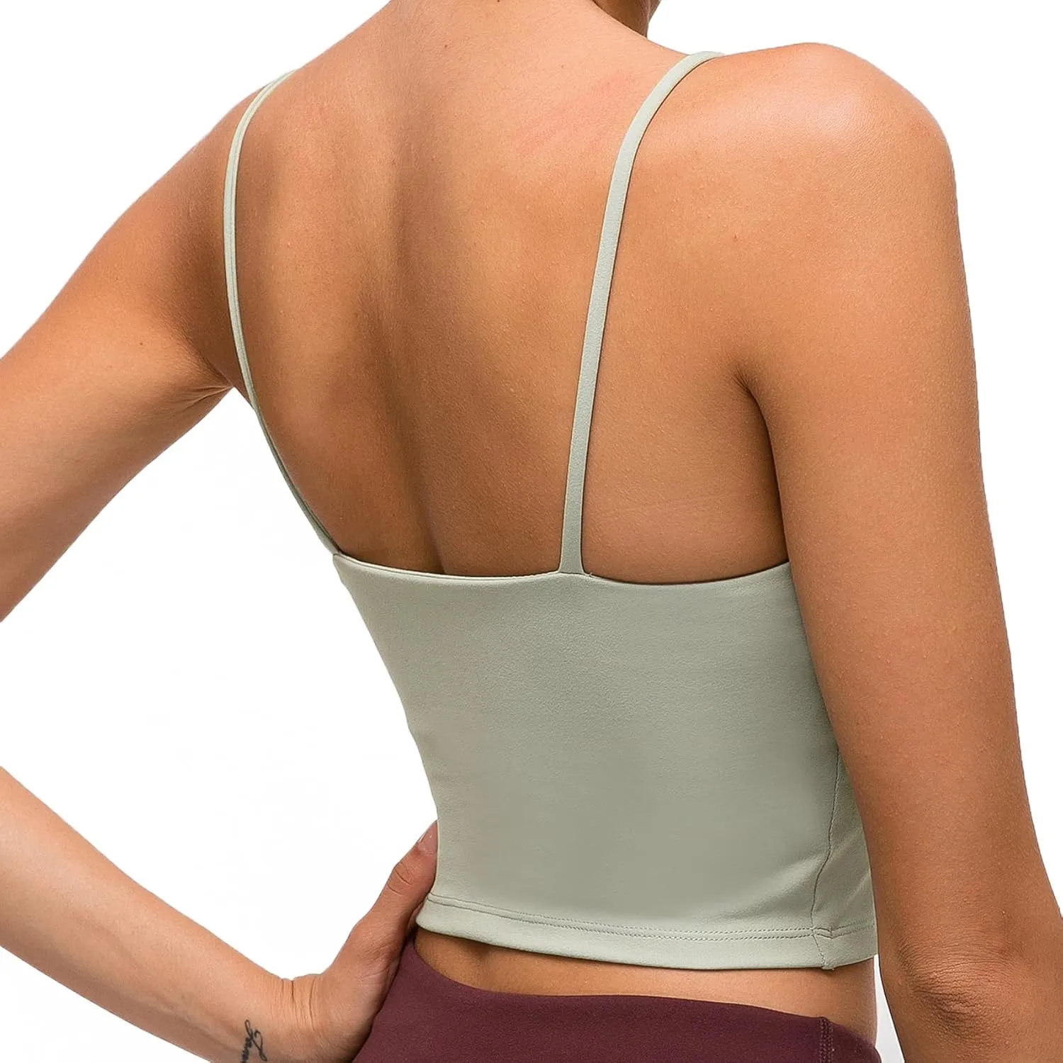 Lemedy Women Padded Sports Bra Fitness Workout Running Shirts Yoga Tank Top