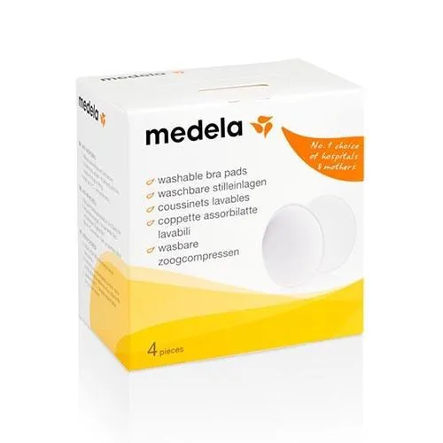 Medela 100% Cotton Washable Bra Pads (4PCS)