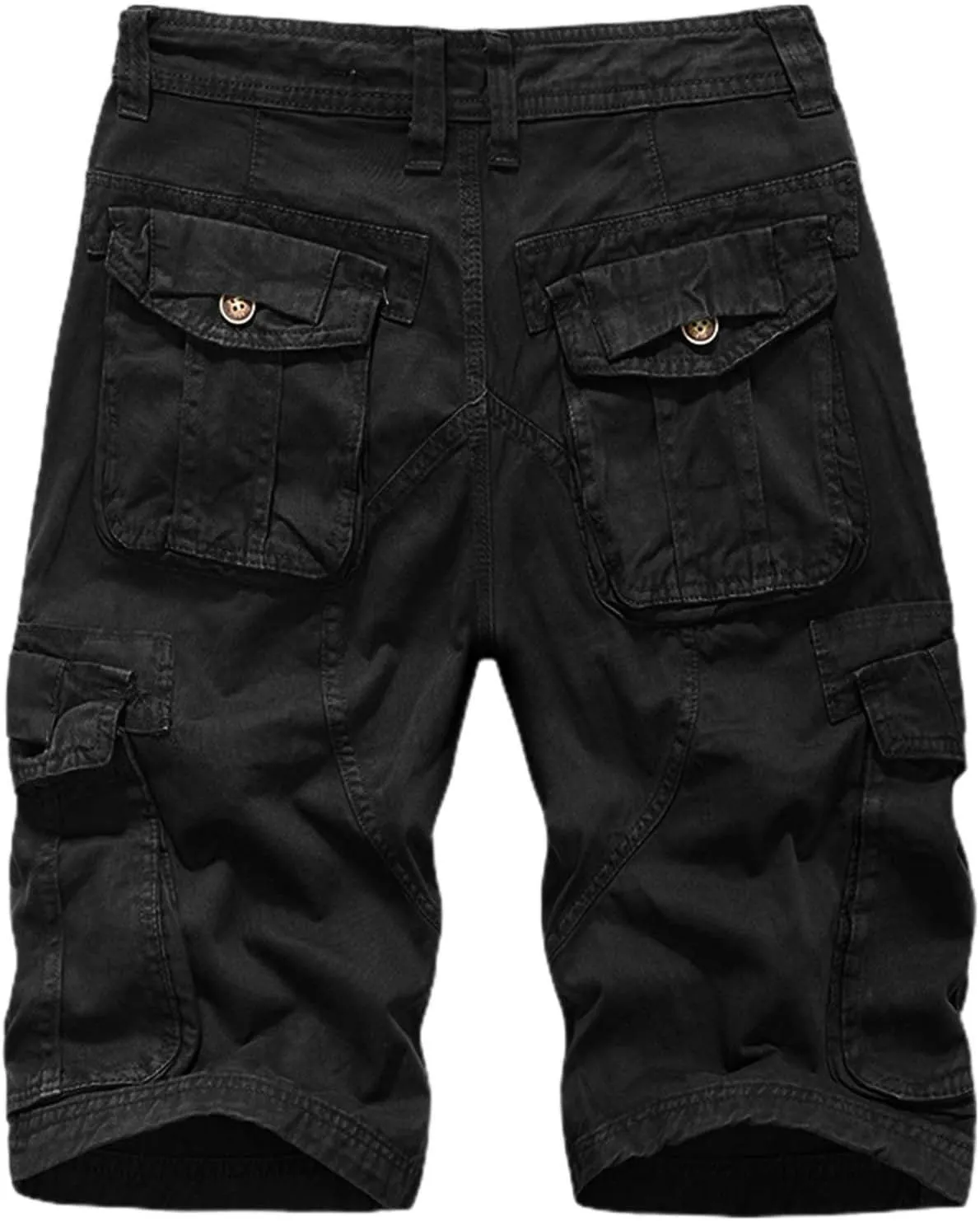 Men's Shorts Summer Casual Cotton Sports Cargo Shorts with Multi-Pocket Hiking Summer Linen Multicolor Relaxed Split