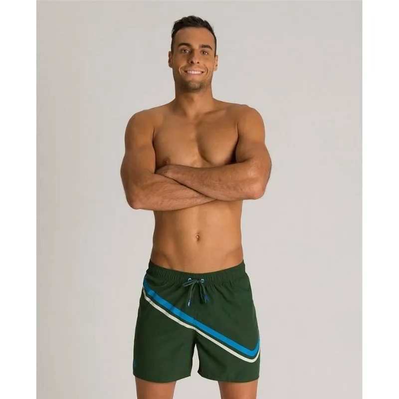 MEN'S SPORTIVE BOXER SWIM SHORTS