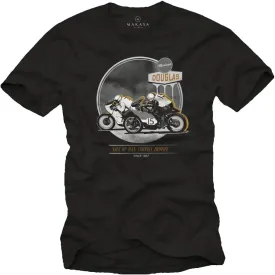 Motorbike Mens T Shirt - Isle of Man Motorcycle Accessories - Vintage Biker Tshirt