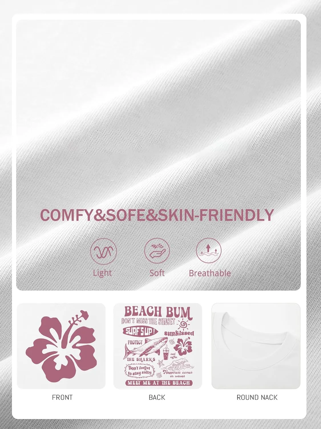 Oversized Beach Shirts for Women Hawaiian Graphic Tees Aesthetic Summer Tops for Teens Baggy Flower Tshirts