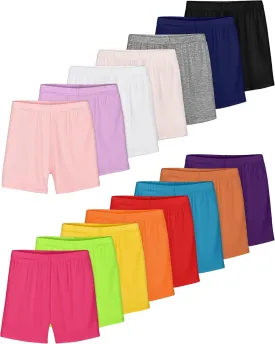 Ruisita 15 Pack Toddler and Girls Biker Shorts Kids Bike Cartwheel Shorts Safety Under Dress Dance Shorts