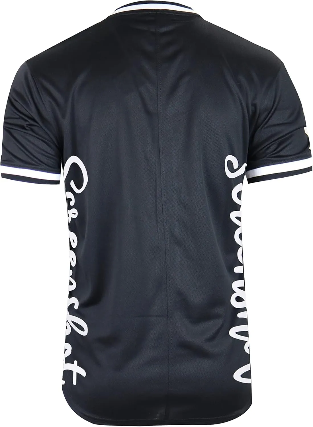 SCREENSHOT Mens Hip-Hop Premium Urban Sreetwear Fashion Jersey Top - NYC Style Basketball Sports Team Color Mesh Tops