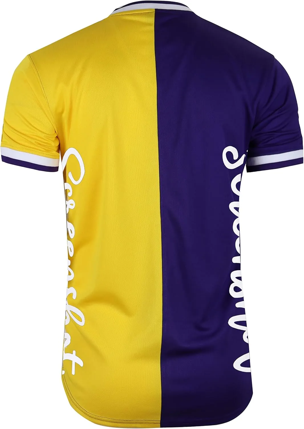 SCREENSHOT Mens Hip-Hop Premium Urban Sreetwear Fashion Jersey Top - NYC Style Basketball Sports Team Color Mesh Tops