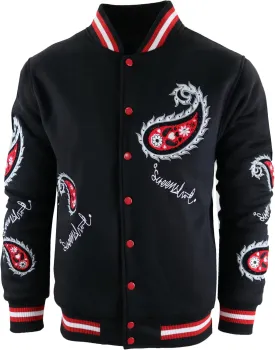 SCREENSHOT VARSITY JACKET 3202 Mens Streetwear Urban Padding Quilted Linning Heavy Fashion Jacket