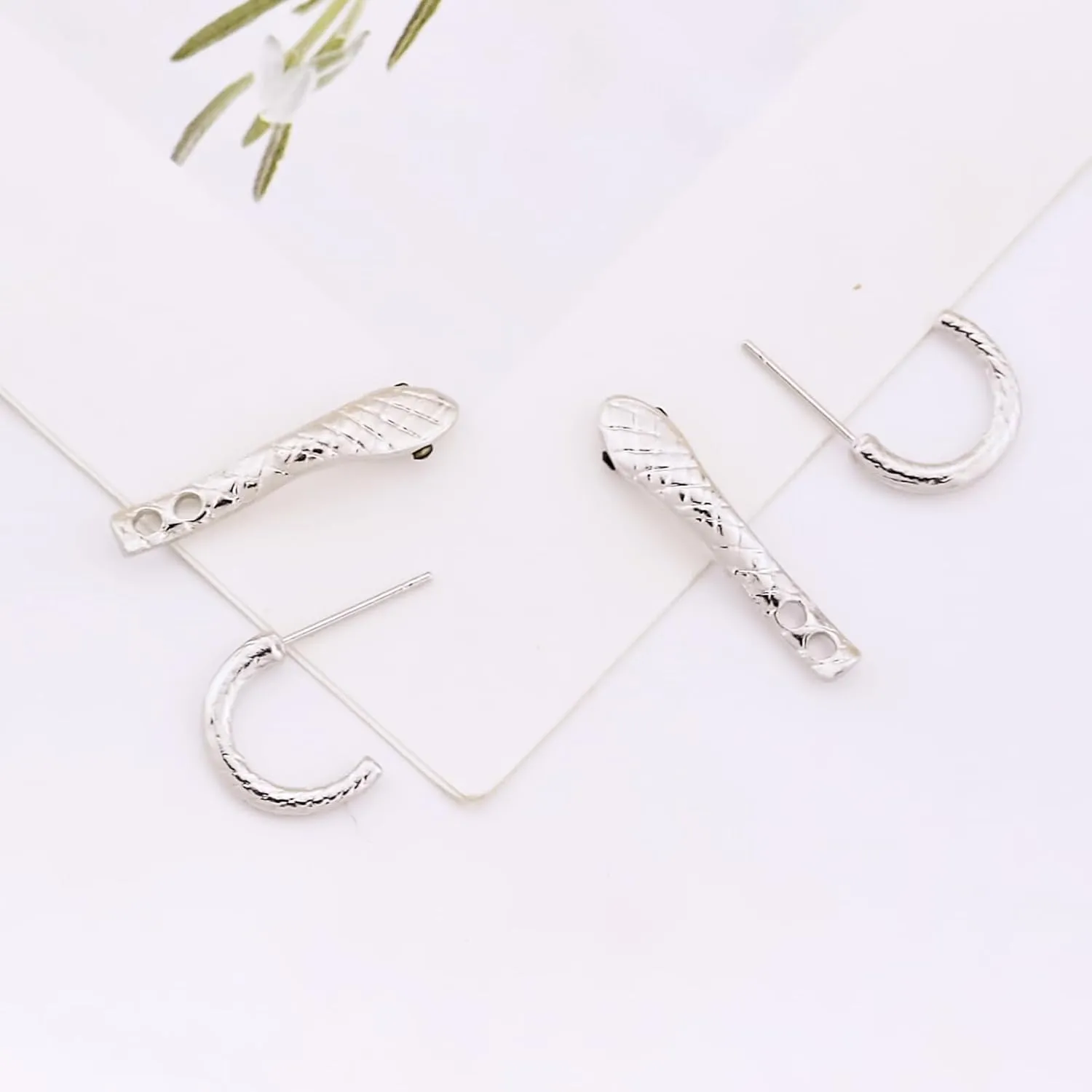 Snake Earrings for Women - Gold Silver Front Back Serpent Animal Earring - Unique Edgy Grunge Goth Jewelry Accessories for Halloween Costume